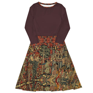 The Tapestry Long Sleeve Midi Dress