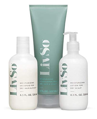 LivSo Moisturizing Lotion - Dermatologist Created - Moisturizes Hair & Scalp - Naturally Derived - Fresh Feel - Clinically Proven & Effective (1 Bottle)