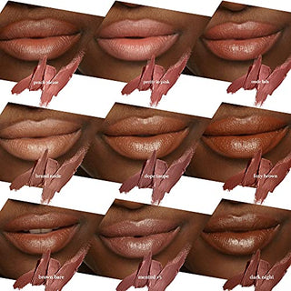 Mented Cosmetics | Semi Matte Nude Lipstick, Dark Night | Vegan, Paraben-free, Cruelty-free | Brown, Dark, Long Lasting Lipstick