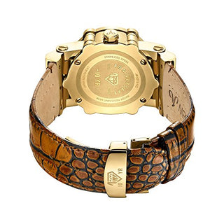 JBW Men's Luxury Phantom 10 Yr JB-6215-10C .98 ctw Diamond Chronograph Watch with Leather Band