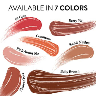 Mented Cosmetics | Brown Nude Lip Gloss, Baby Brown | Vegan, Paraben-Free, Cruelty-Free Gloss Topper | Long Lasting and Moisturizing Lipgloss