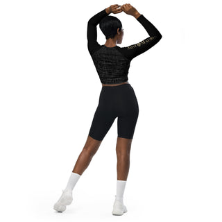 The Tapestry Onyx Recycled long-sleeve crop top