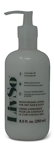 LivSo Moisturizing Lotion - Dermatologist Created - Moisturizes Hair & Scalp - Naturally Derived - Fresh Feel - Clinically Proven & Effective (1 Bottle)