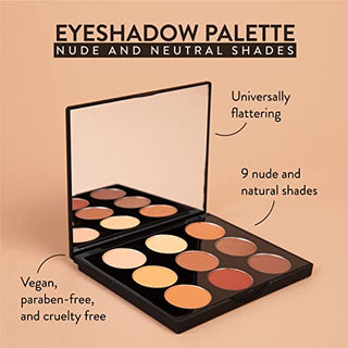 Mented Cosmetics Everyday Eye Shadow Palette Nude Eyeshadows, Vegan Paraben-Free Cruelty-Free Makeup, Neutral Eyeshadow Palette