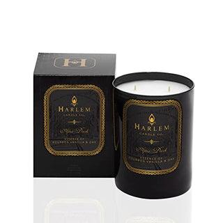 Harlem Candle Company After Dark Luxury Scented Jar Candle, Soy Wax, Gift Box, Double Wick, 11 oz, Bergamot, Saffron, Papyrus, Oak, and Sweet Heliotrope