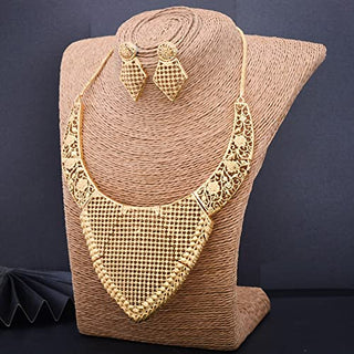24K Gold Color Dubai Jewelry Set for Women Luxur Ethiopian Jewelry Set Wedding Jewelry African Gifts Islam Middle