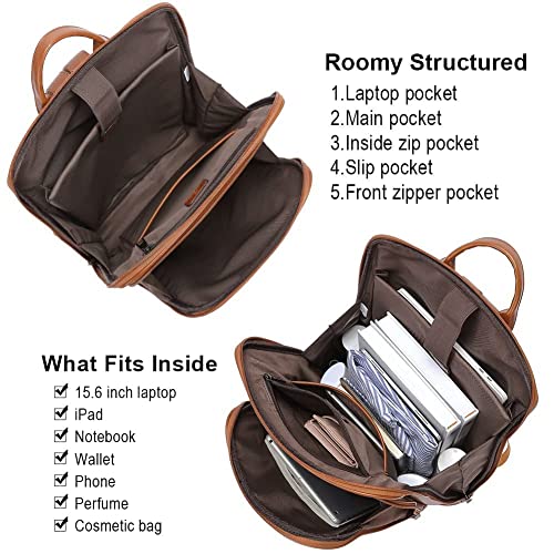 Womens leather outlet computer backpack